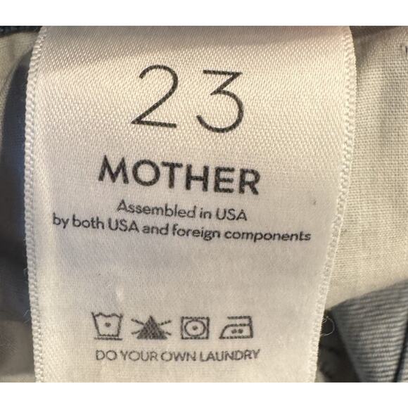 MOTHER The Insider Crop Step Fray Jeans Women’s Size 23 Sorry I'm Staring - Picture 9 of 12